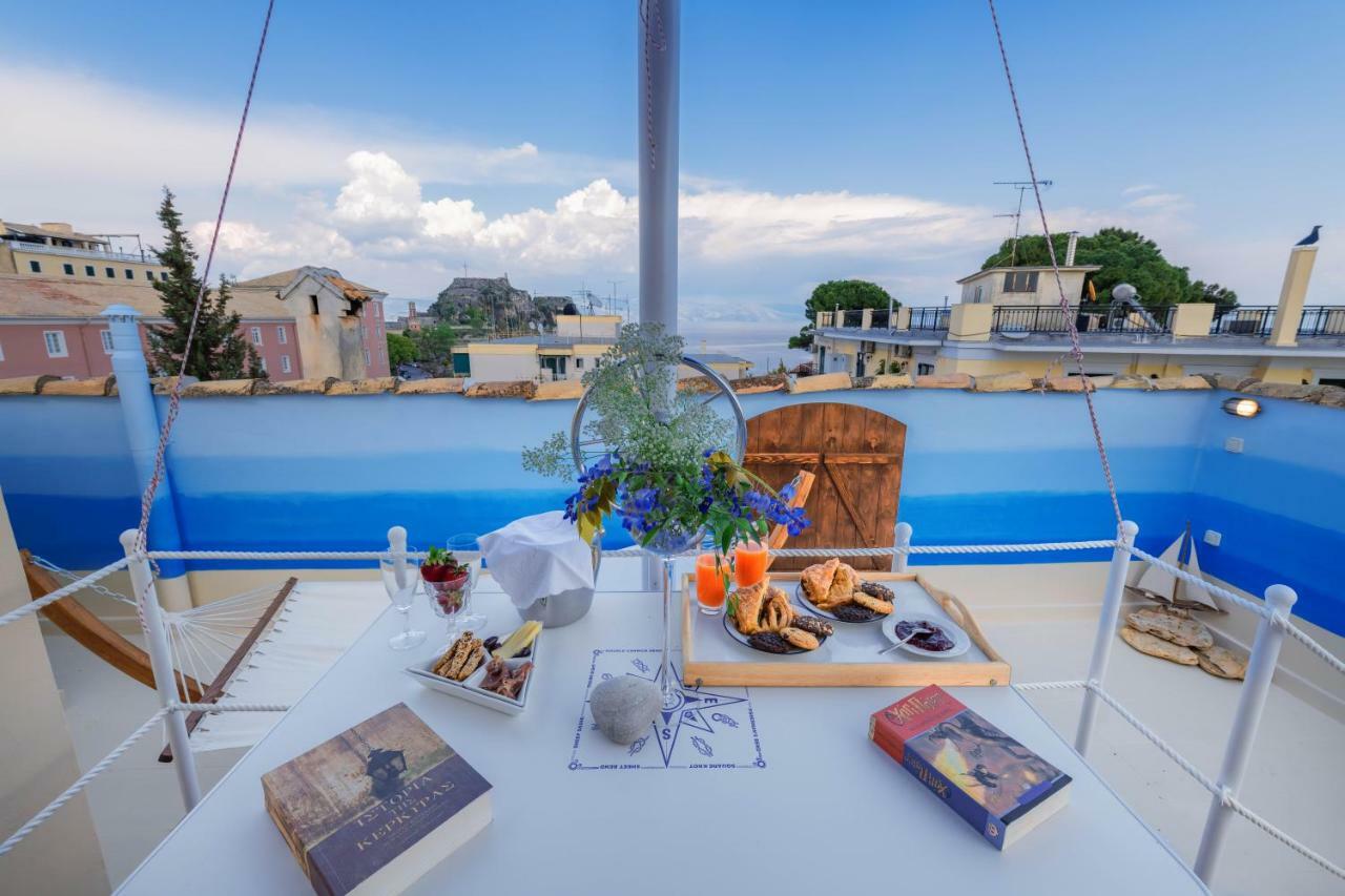 Gregos Rooftop Suite City Center W. Sea View Corfu  Bagian luar foto
